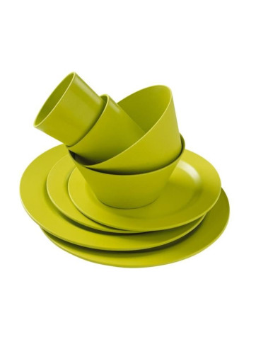 Bamboo tableware for 2 people